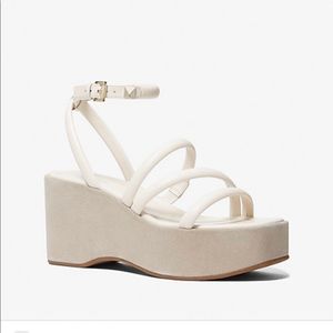 Michael Kors Hazel Leather Platform Sandal